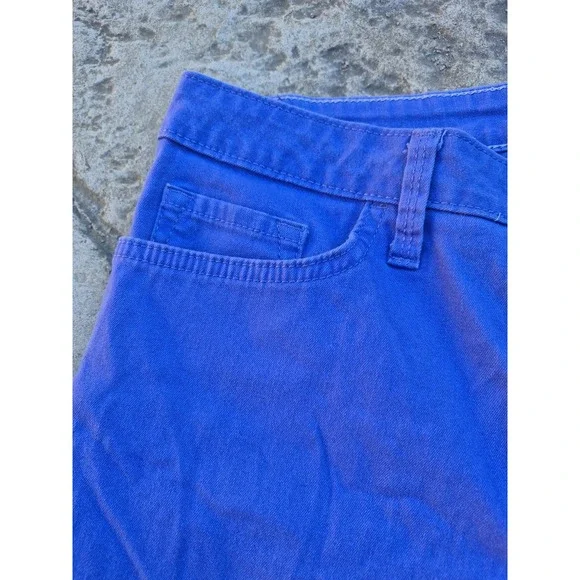 Riders by Lee Shorts Womens Size 12 Blue‎ Mid Rise Bermuda Stretch 5 Pocket EUC - Picture 4 of 8